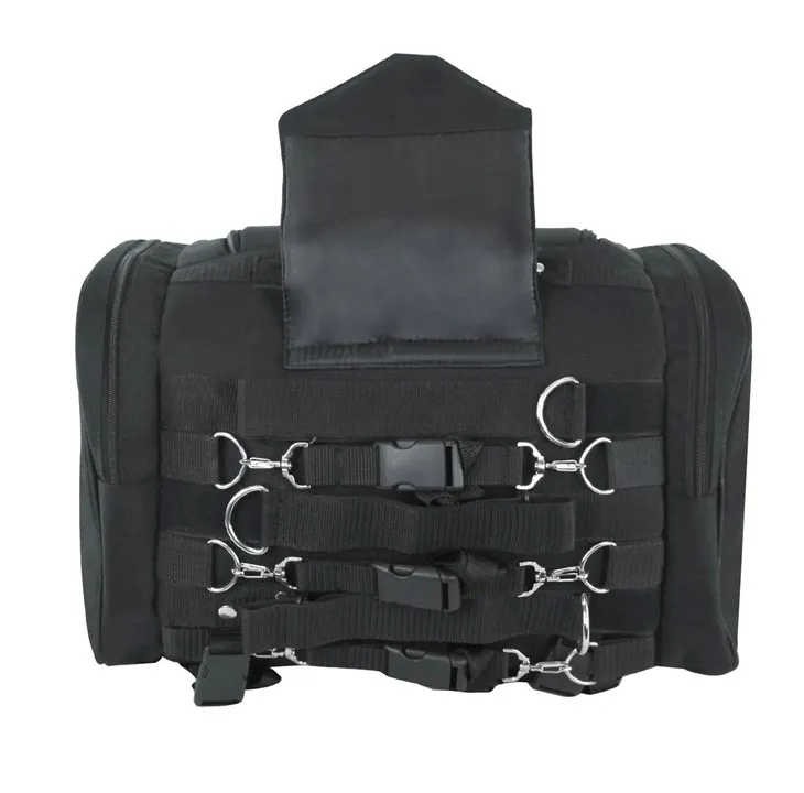 Motorcycle Bicycle Hard Saddle Leather Bag