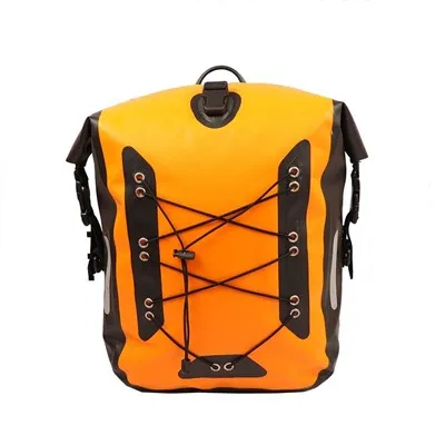What is the weight capacity of a small waterproof bicycle bag?