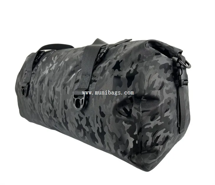 Carbon Fiber 500D/PVC Waterproof Dry Duffel Bag
